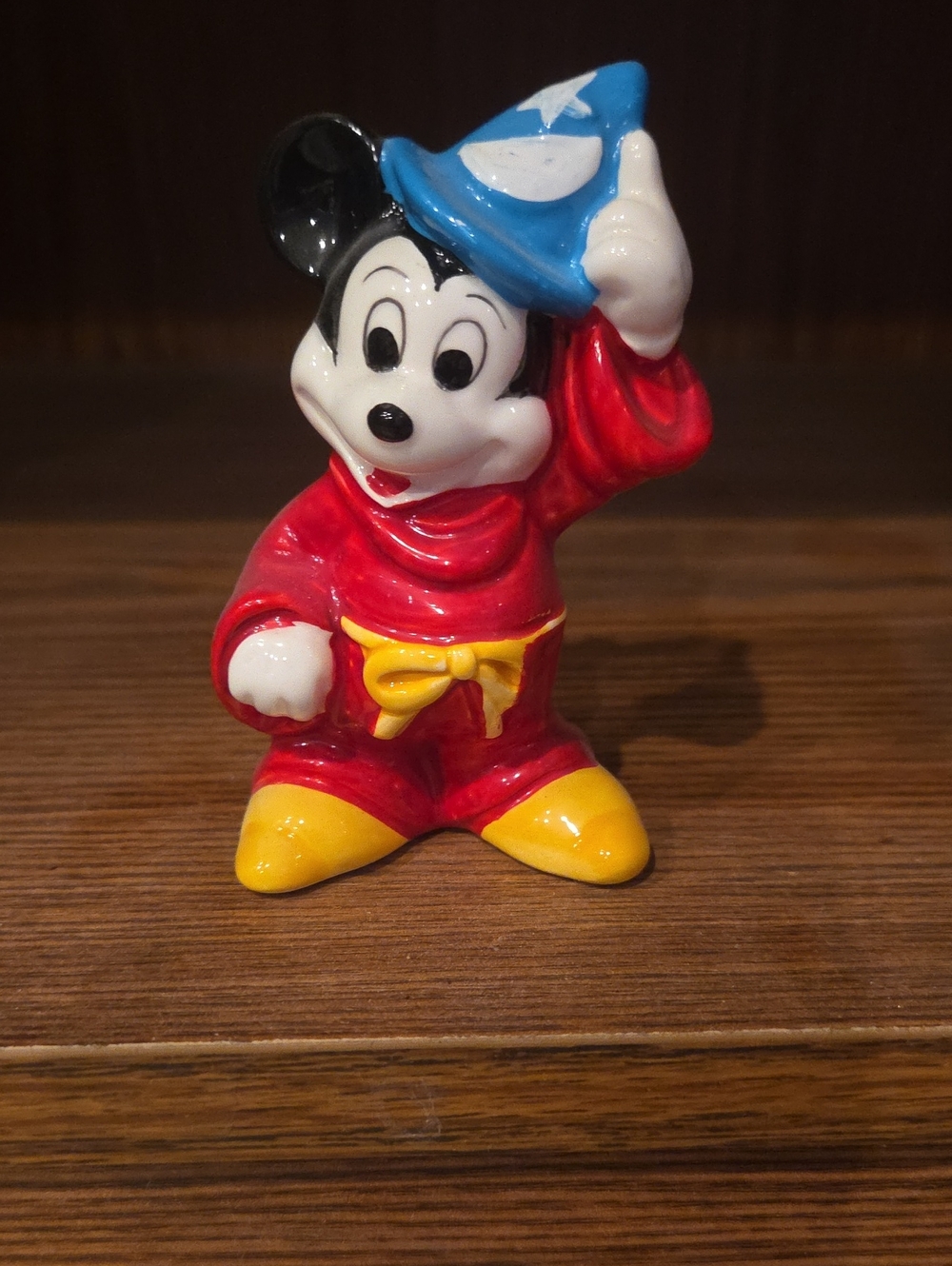 Disney Mickey Mouse Sorcerer Figurine - Red, Blue, Yellow